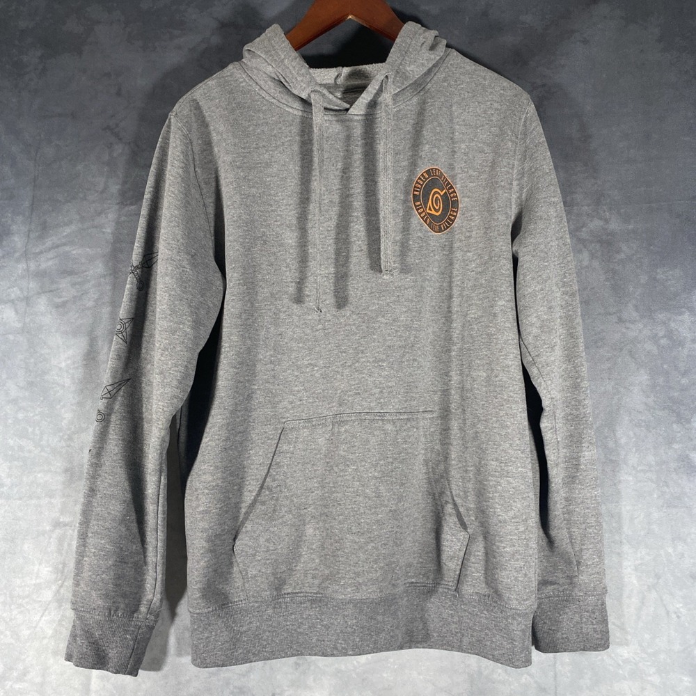 Naruto Shippuden Collection Licensed Hidden Leaf Village Hoodie Vizmedia Mens M